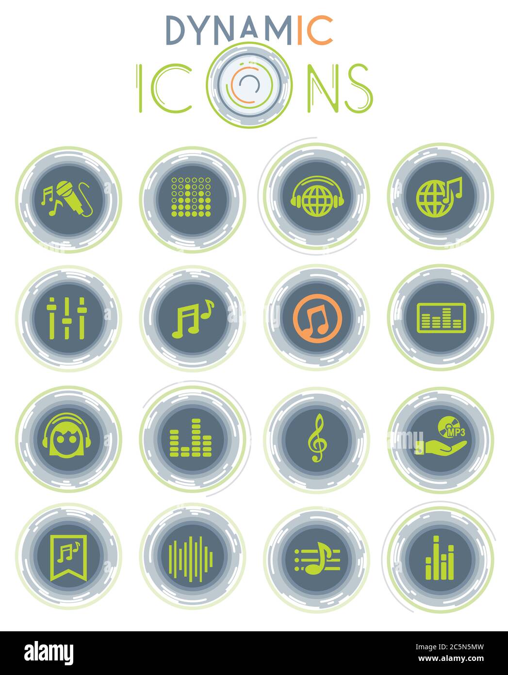 musical dynamic icons Stock Vector Image & Art - Alamy