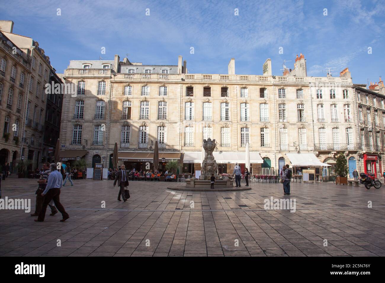 Bordeaux , Aquitaine / France - 11 07 2019 : Bordeaux city in France ancient square Stock Photo