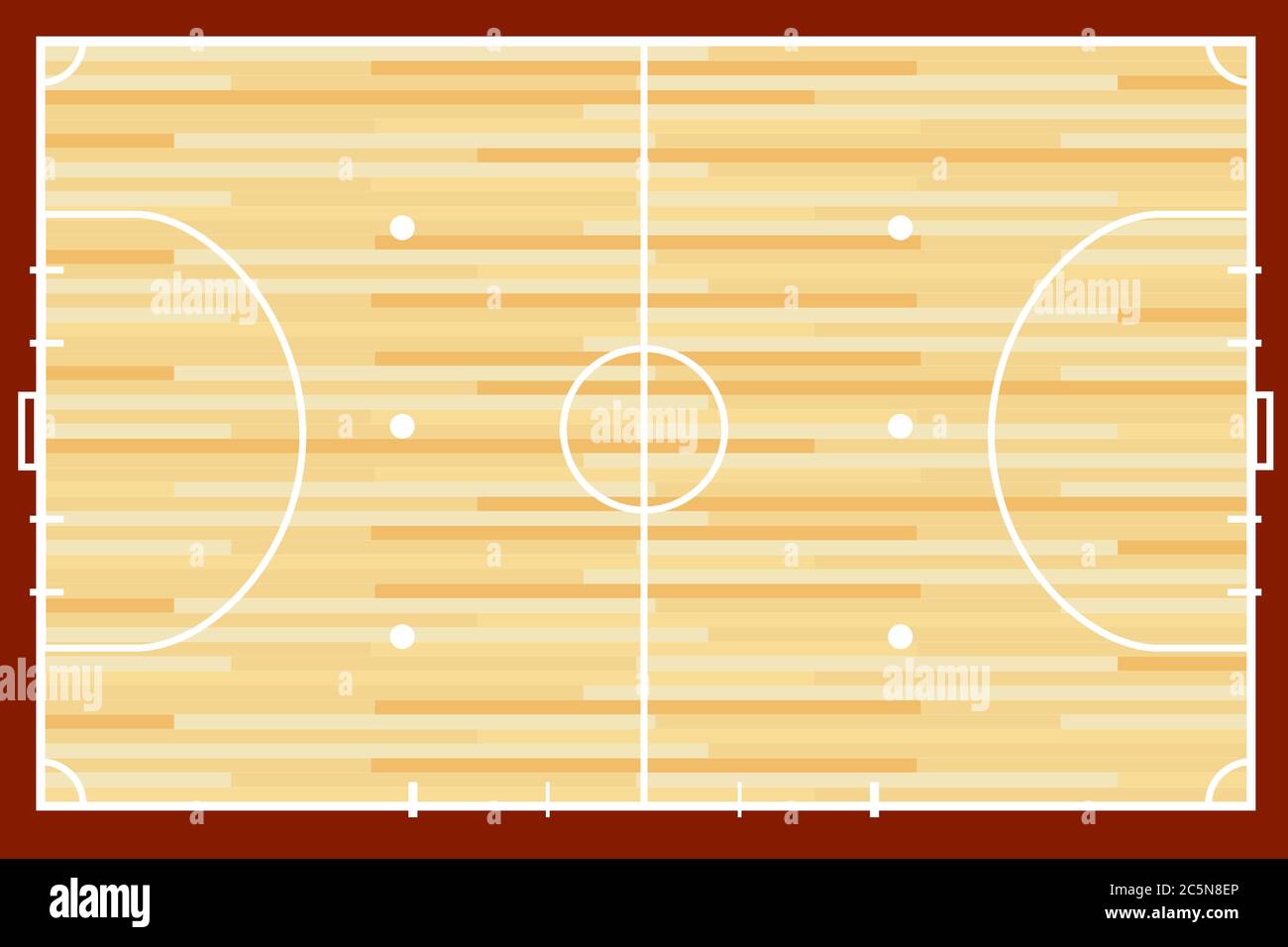 Futsal indoor outdoor court background vector illustration layout Stock Vector
