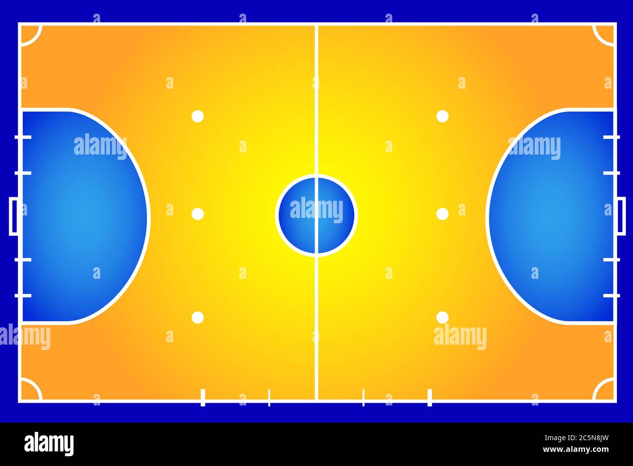 Futsal indoor outdoor court background vector illustration layout Stock Vector