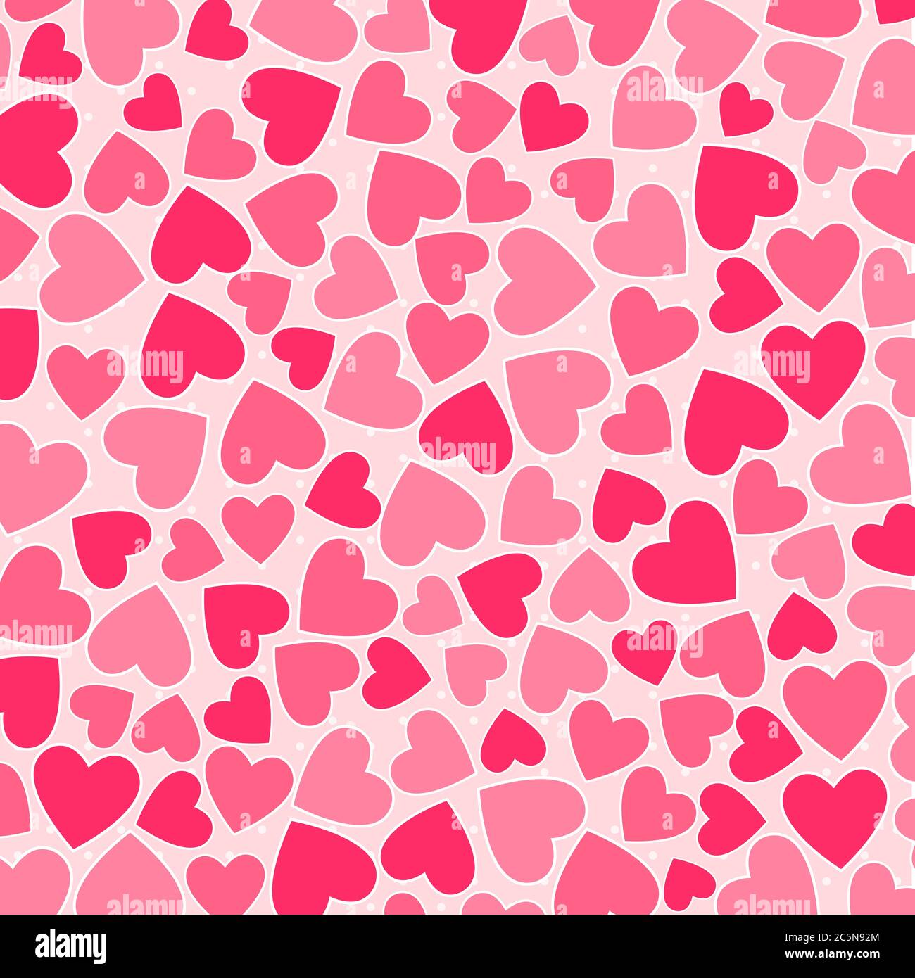 Happy Valentine's Day heart pattern vector illustration Stock Vector ...