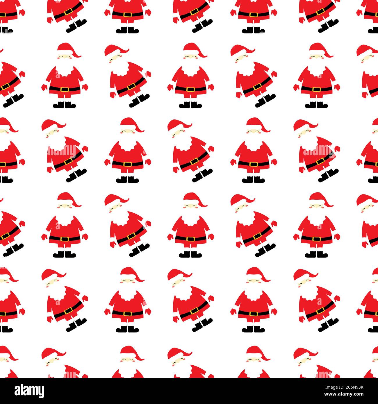 Christmas Santa seamless background vector illustration layout Stock Vector
