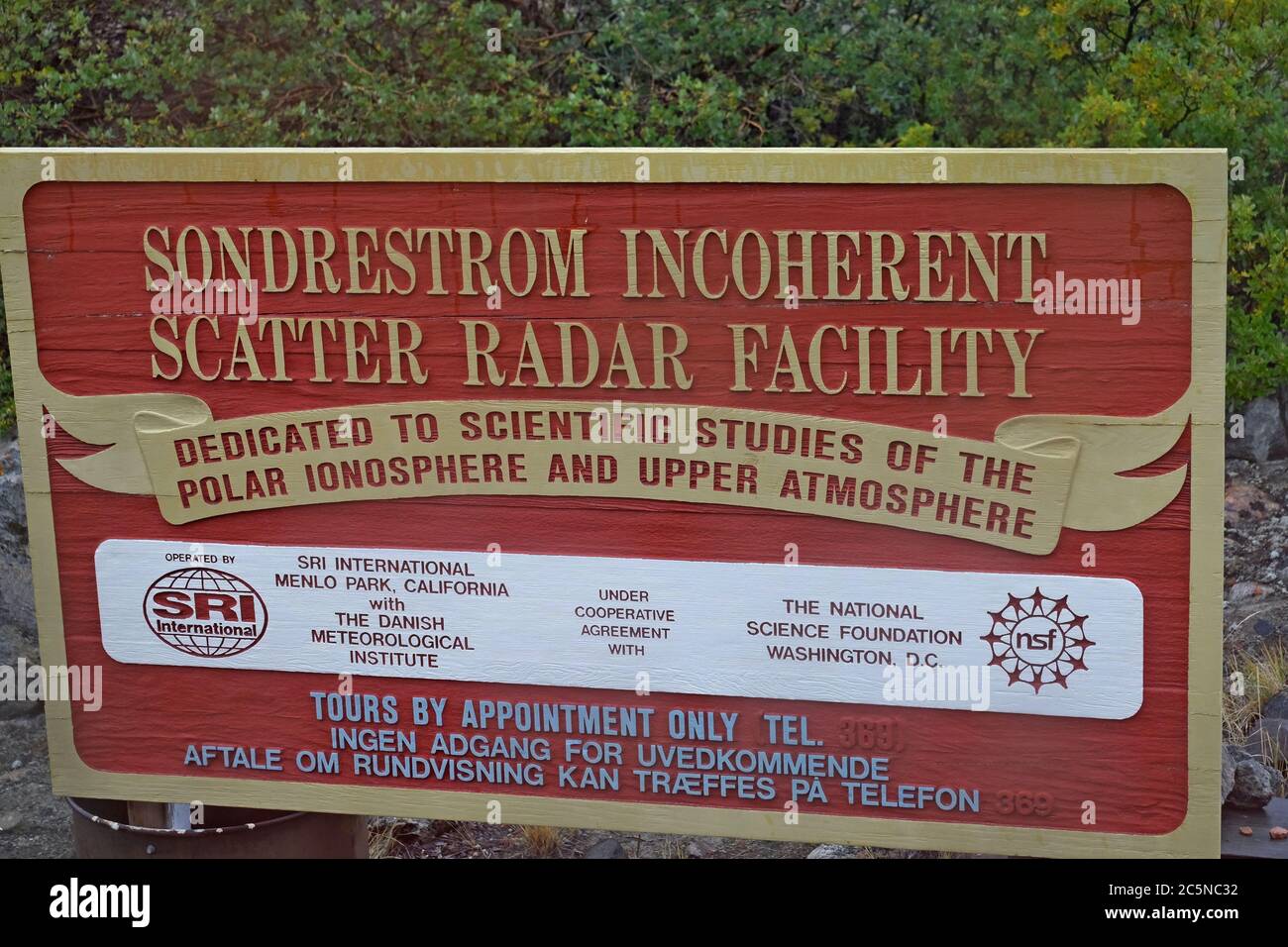 Sondrestrom Incoherent Scatter Radar facility, Stock Photo