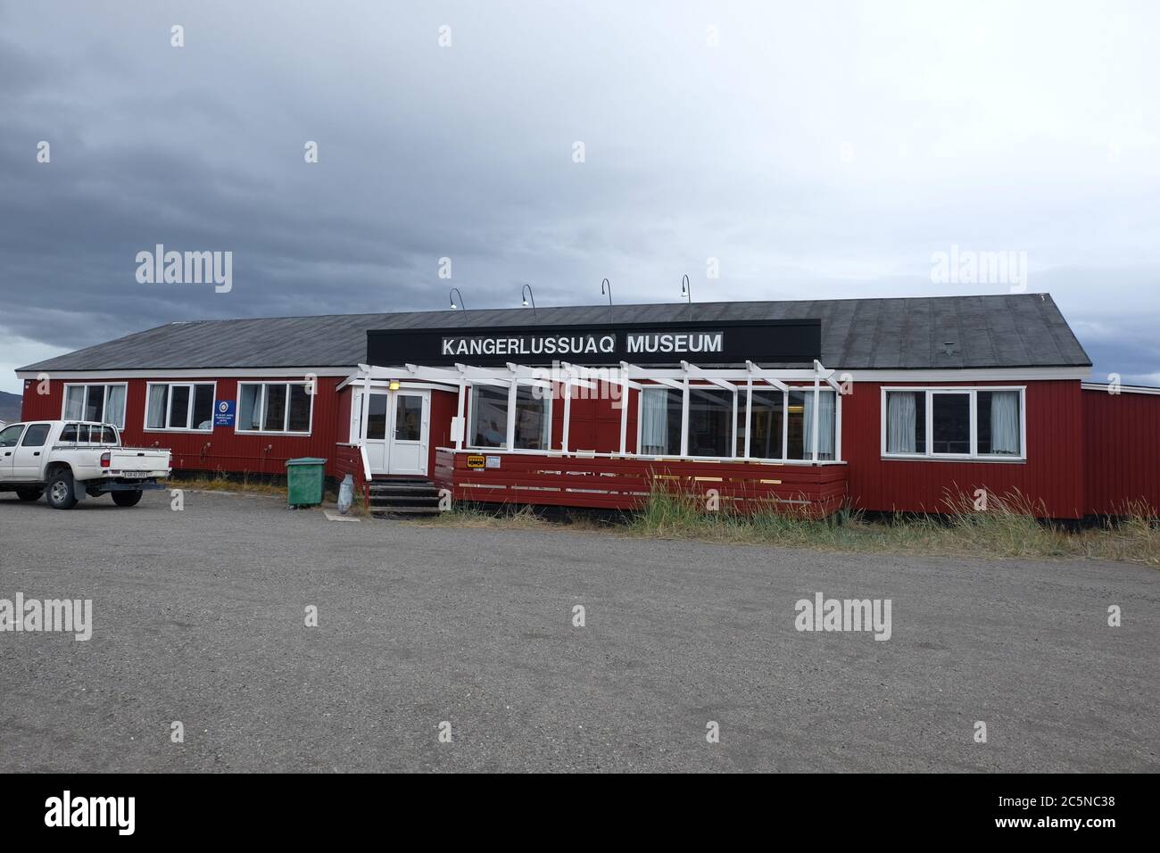 Kangerlussaq Museum gives a comphrensive history of the important Cold War  Sonderstrom Air Base under US and Danish control. Stock Photo