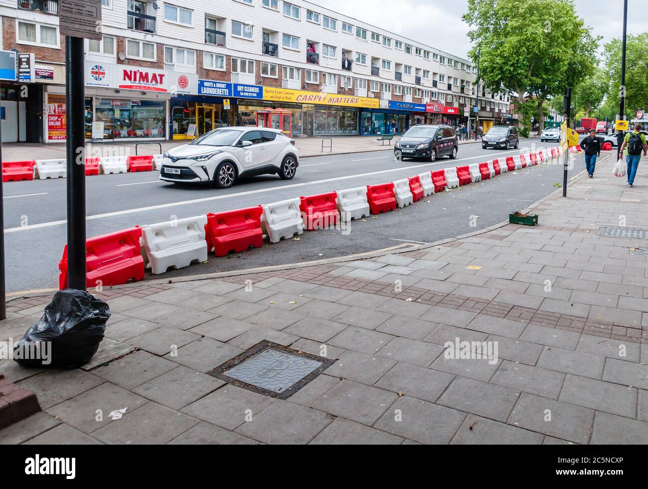 Public of Footpath widening to allow for 2 metre social distancing rule ...