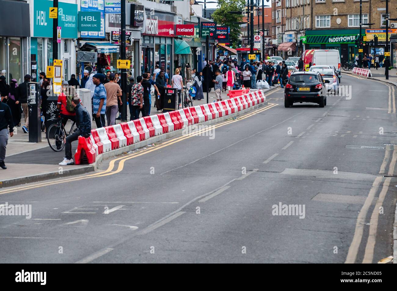 Public of Footpath widening to allow for 2 metre social distancing rule ...