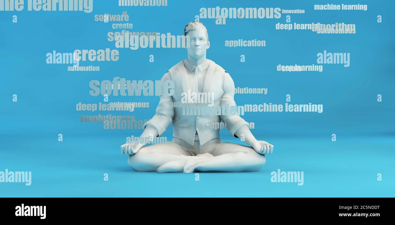 Deep Learning and Machine Artificial Intelligence Concept Stock Photo ...