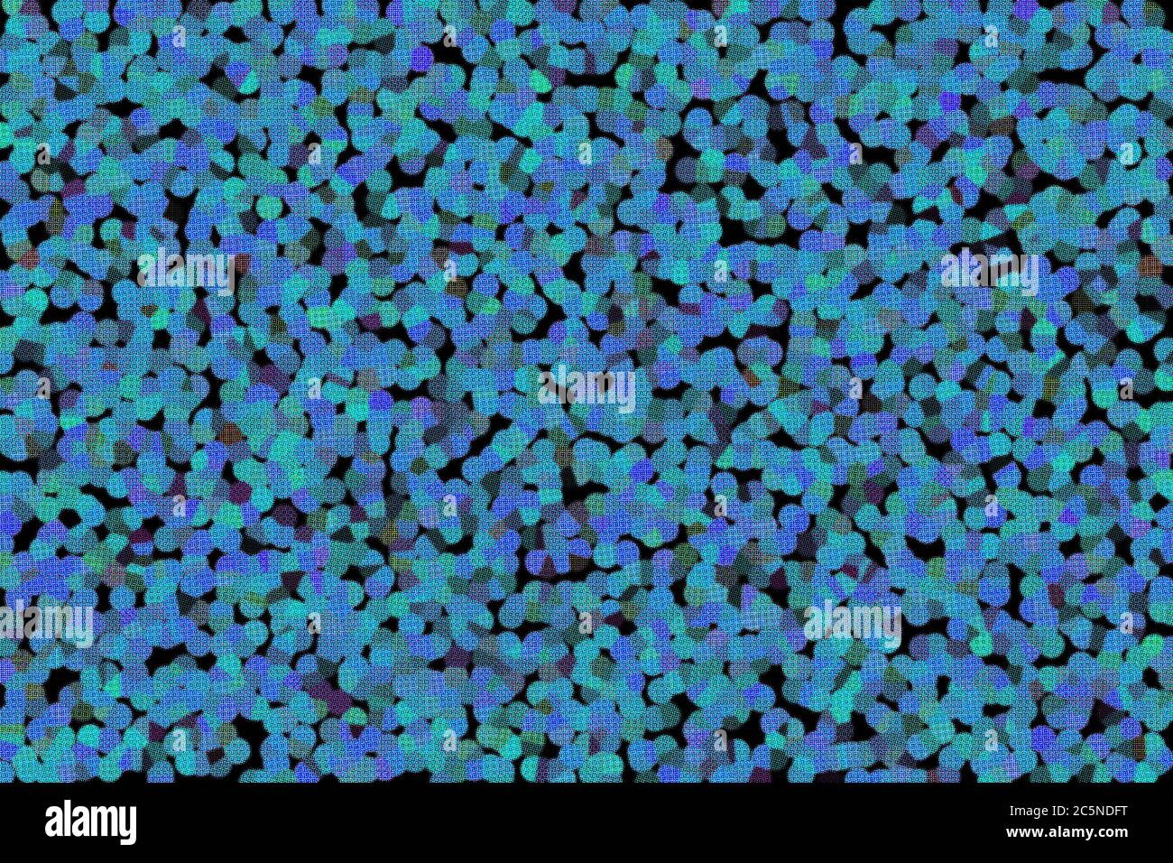 abstract blue green background mosaic Stock Photo