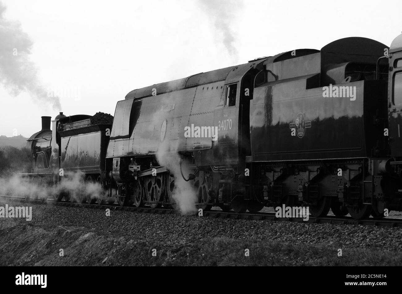 '30120' and 'Manston' south of Corfe Castle. Stock Photo