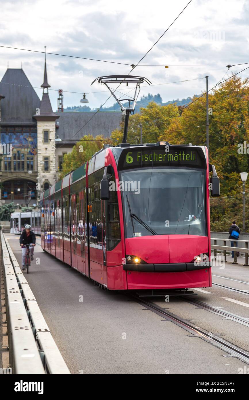 Bern Modern Modern tram in bern hi-res stock photography and images - Alamy
