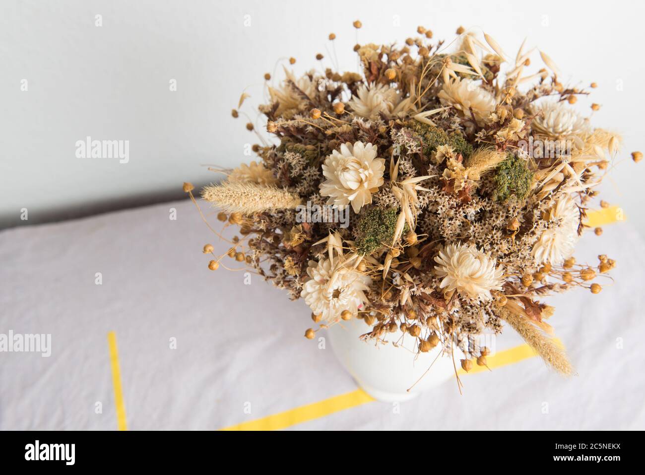 Bunch of Dried Flowers Stock Photo