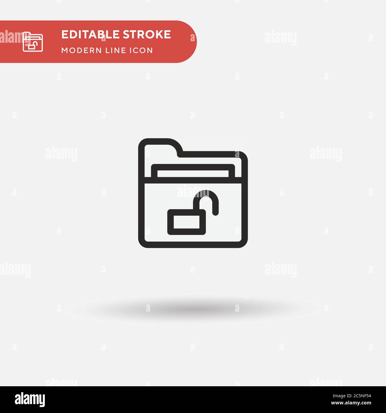 Unlock Simple vector icon. Illustration symbol design template for web ...