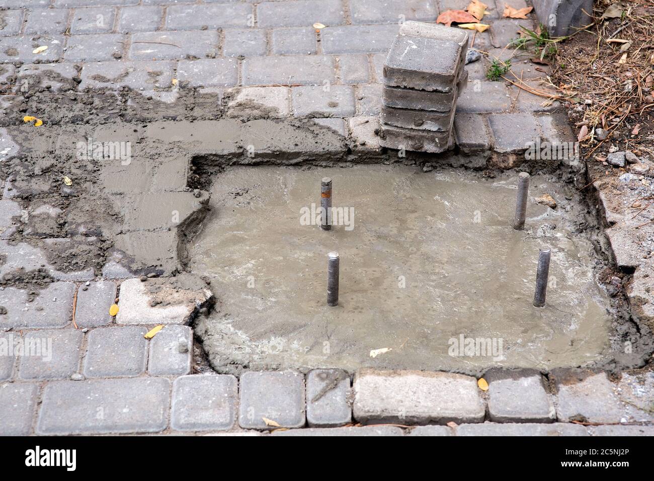 Concrete strip foundation hi-res stock photography and images - Alamy