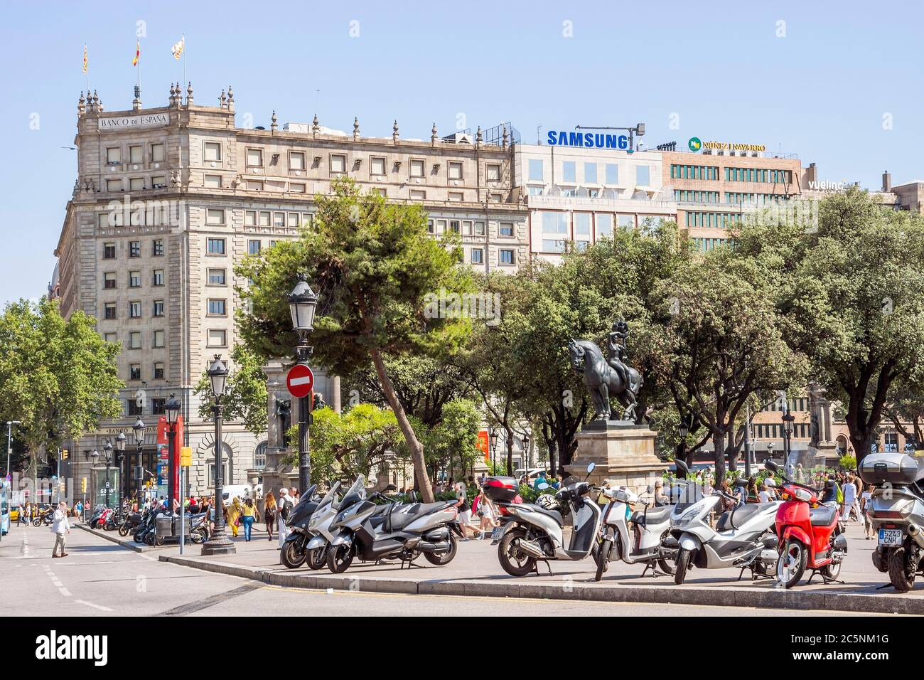 BARCELONA, SPAIN JULY 5, 2016 Architecture of the Passeig de Gracia