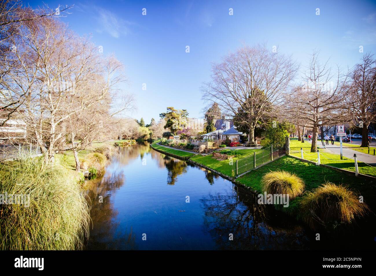Christchurch Botanic Gardens in New Zealand Stock Photo