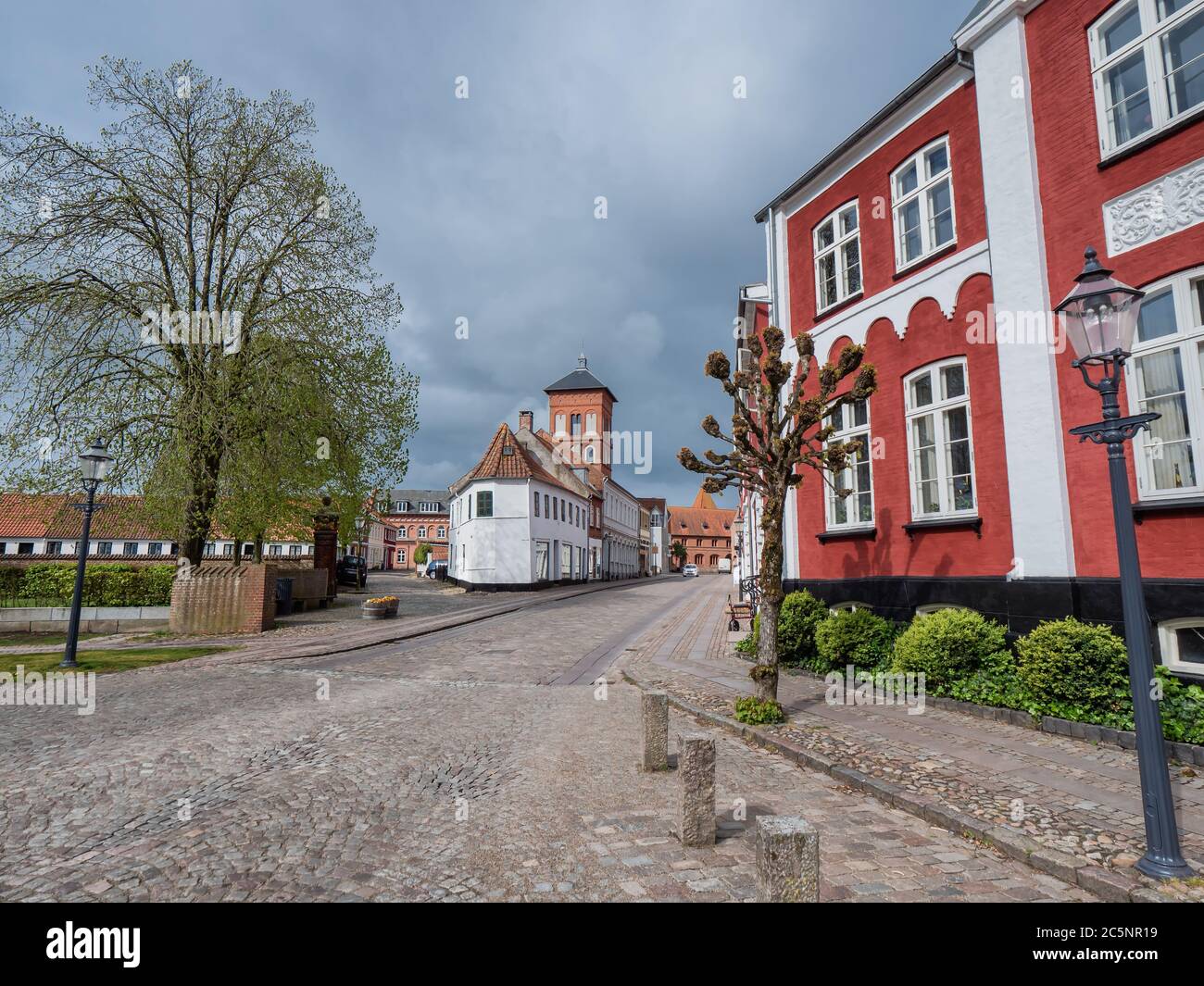St Catharinae square in Ribe, Esbjerg Denmark Stock Photo