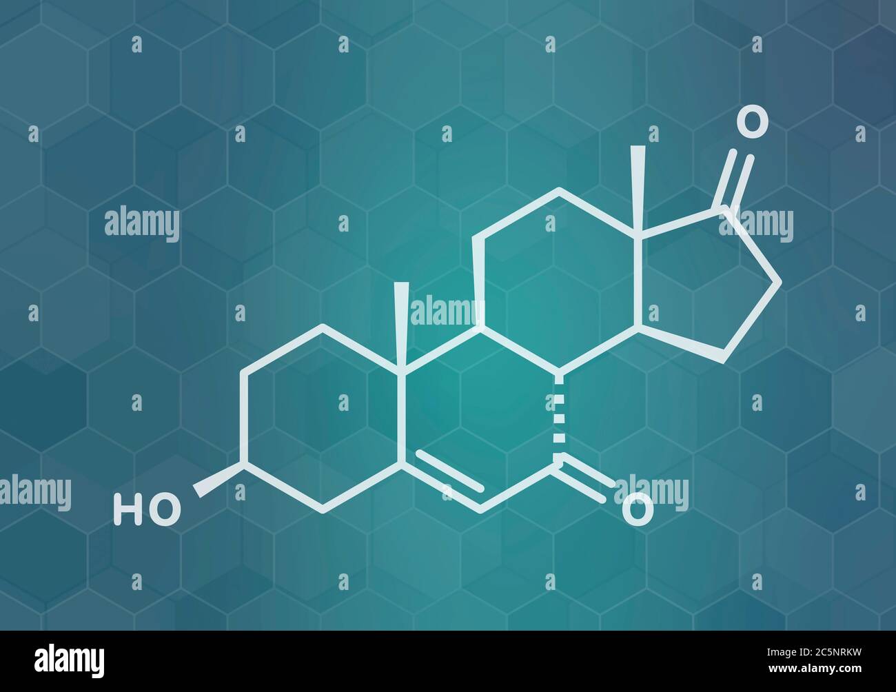 7Ketodehydroepiandrosterone or 7ketoDHEA molecule. Skeletal formula Stock Photo Alamy
