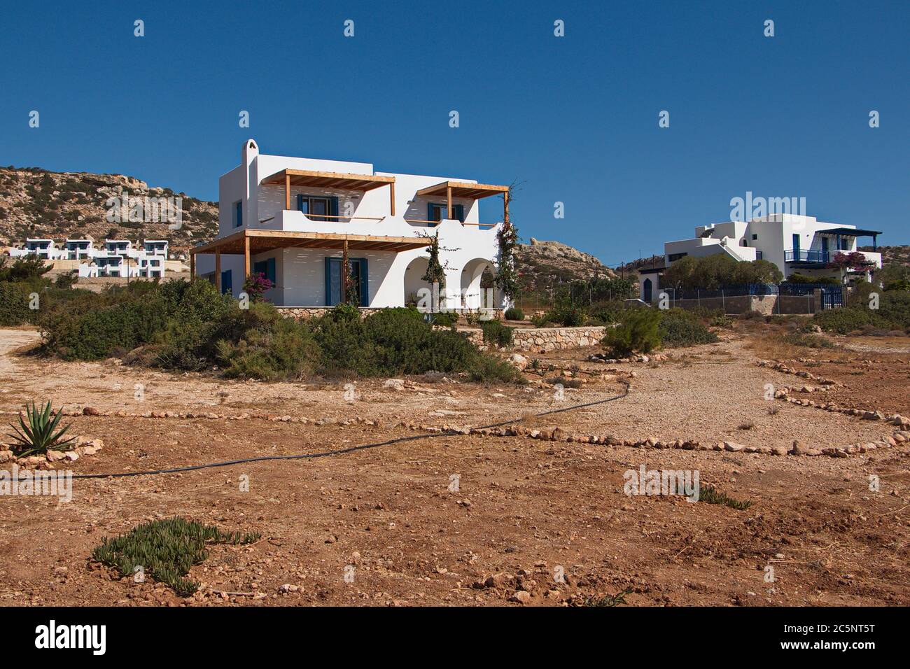 Residential house in Amopi on Karpathos in Greece,Europe Stock Photo