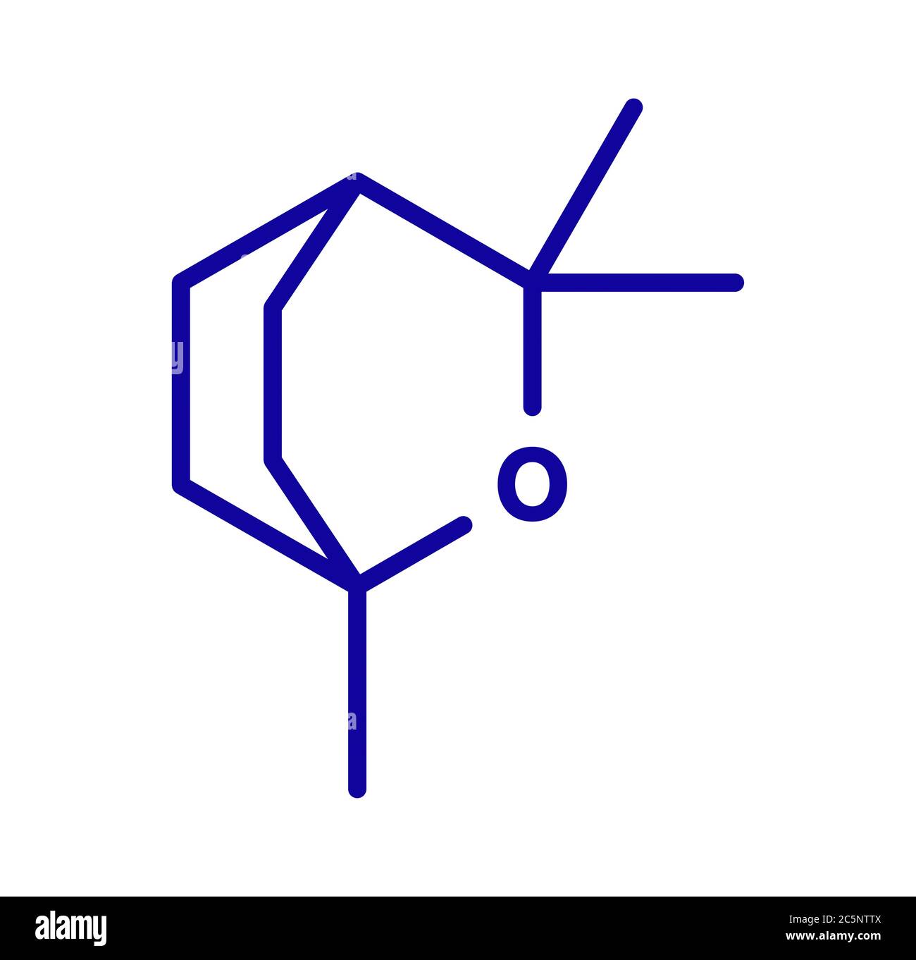 Eucalyptol eucalyptus oil molecule. Skeletal formula Stock Photo Alamy