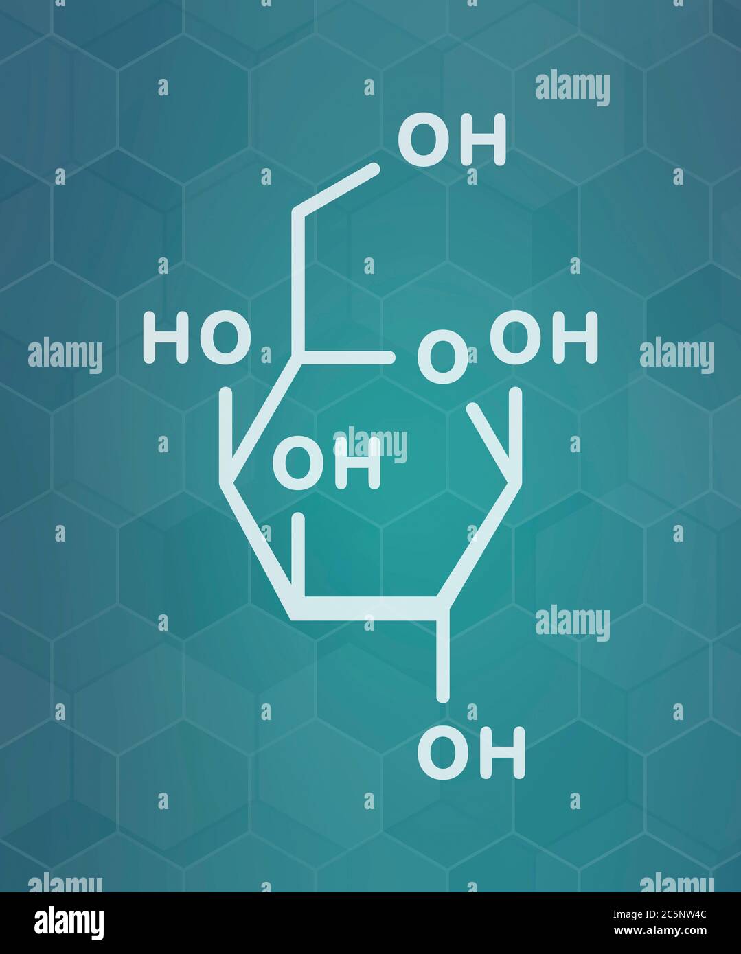 Galactose sugar molecule. Present in milk and dairy products. Skeletal
