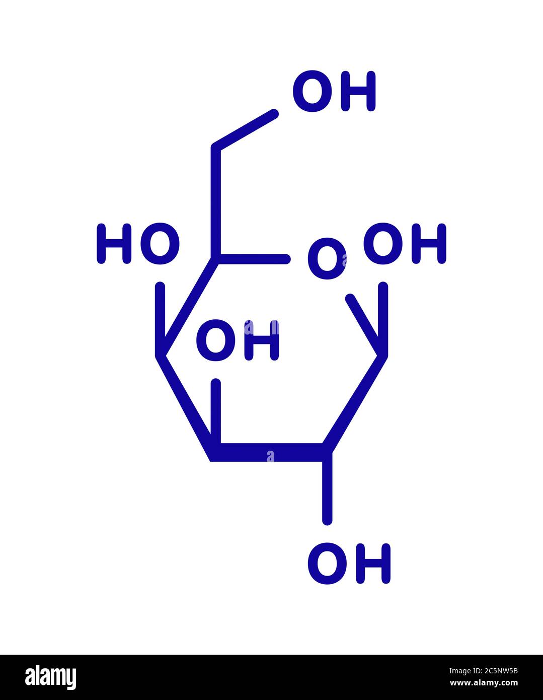 Galactose sugar molecule. Present in milk and dairy products. Skeletal