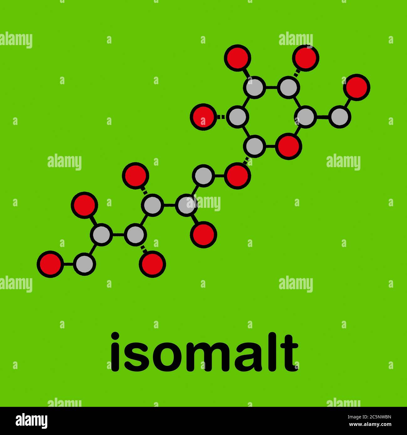 Isomalt sugar substitute molecule (one of two components shown