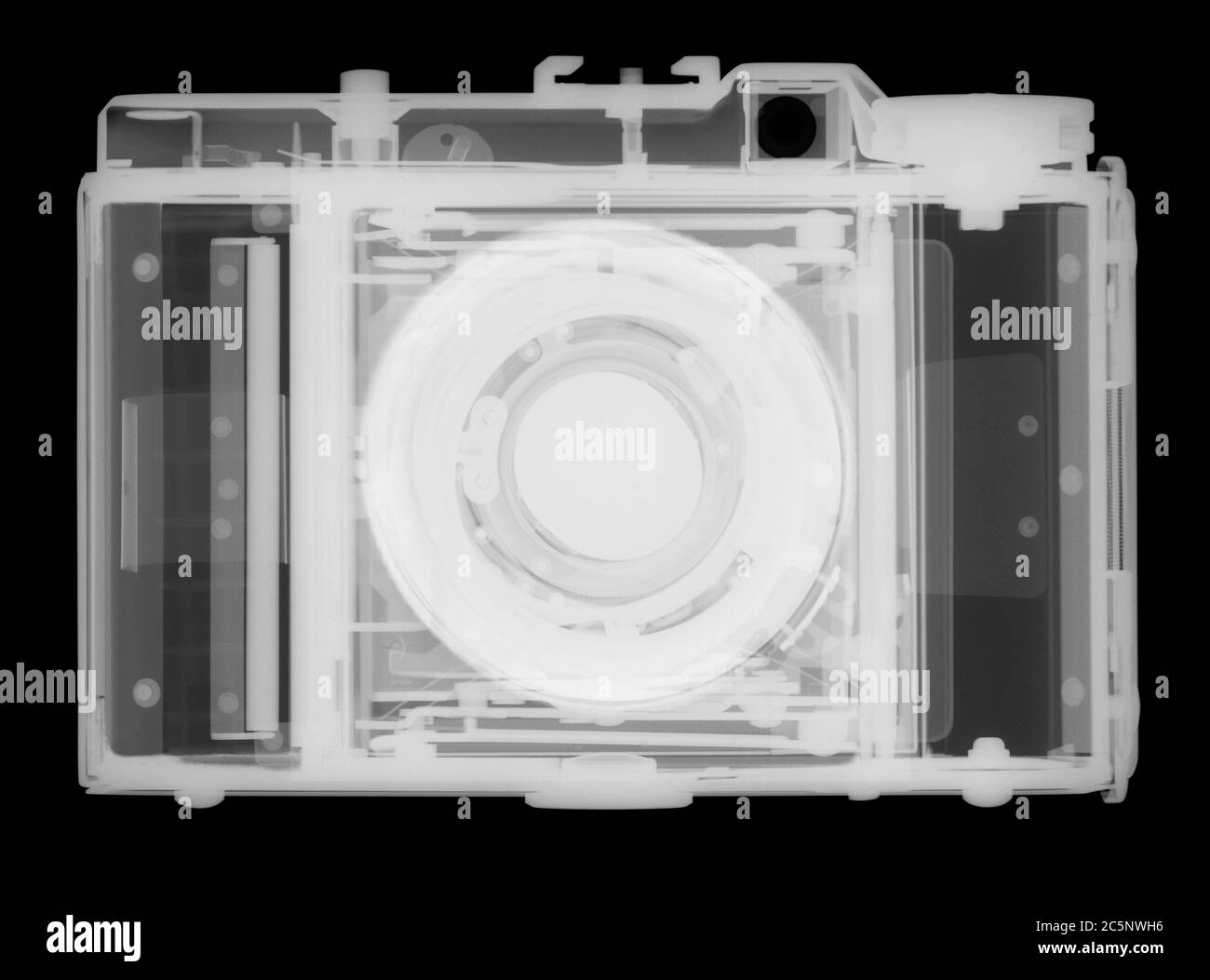 Medium format range finder camera, X-ray. Stock Photo