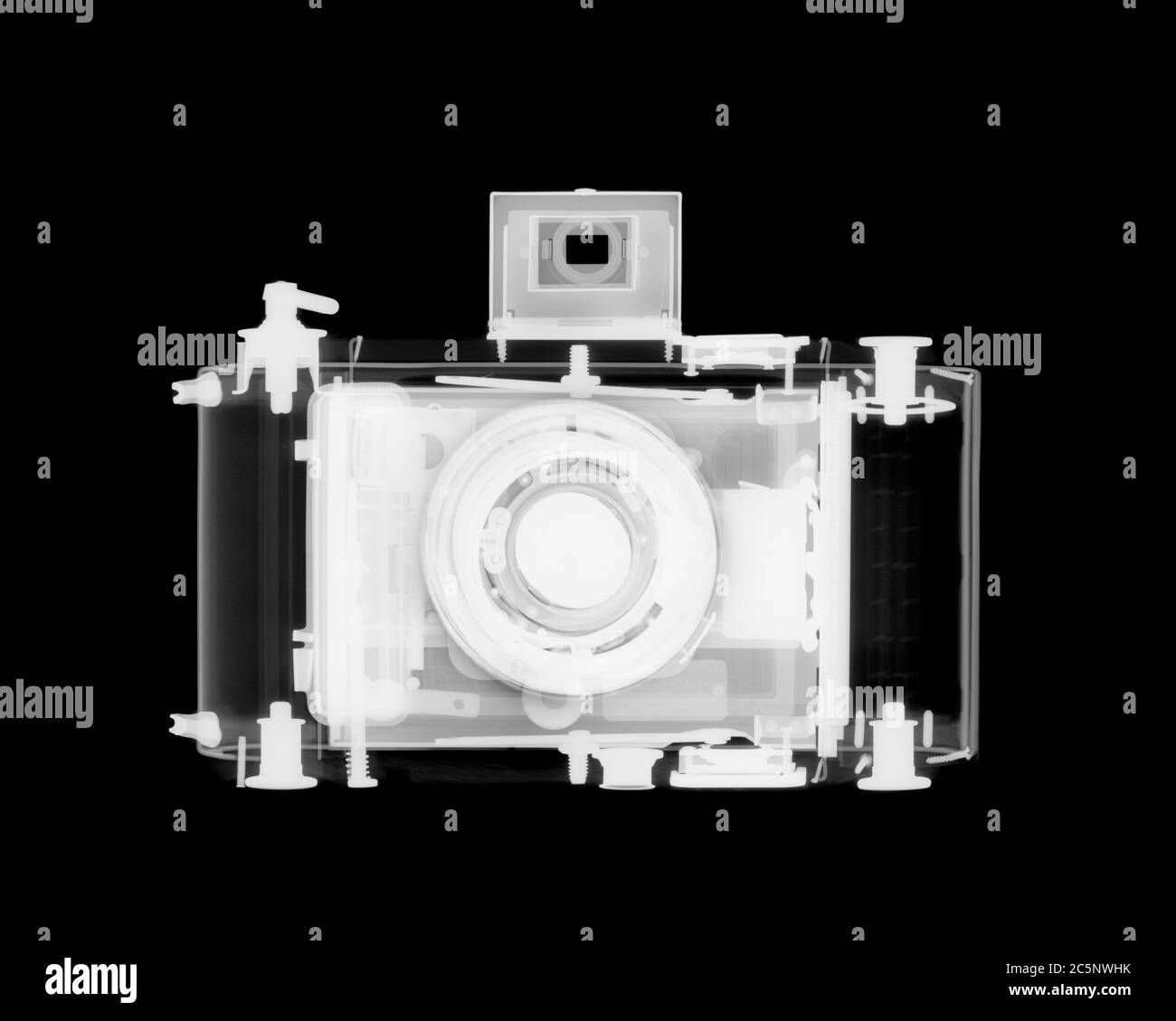 Medium format camera, X-ray. Stock Photo