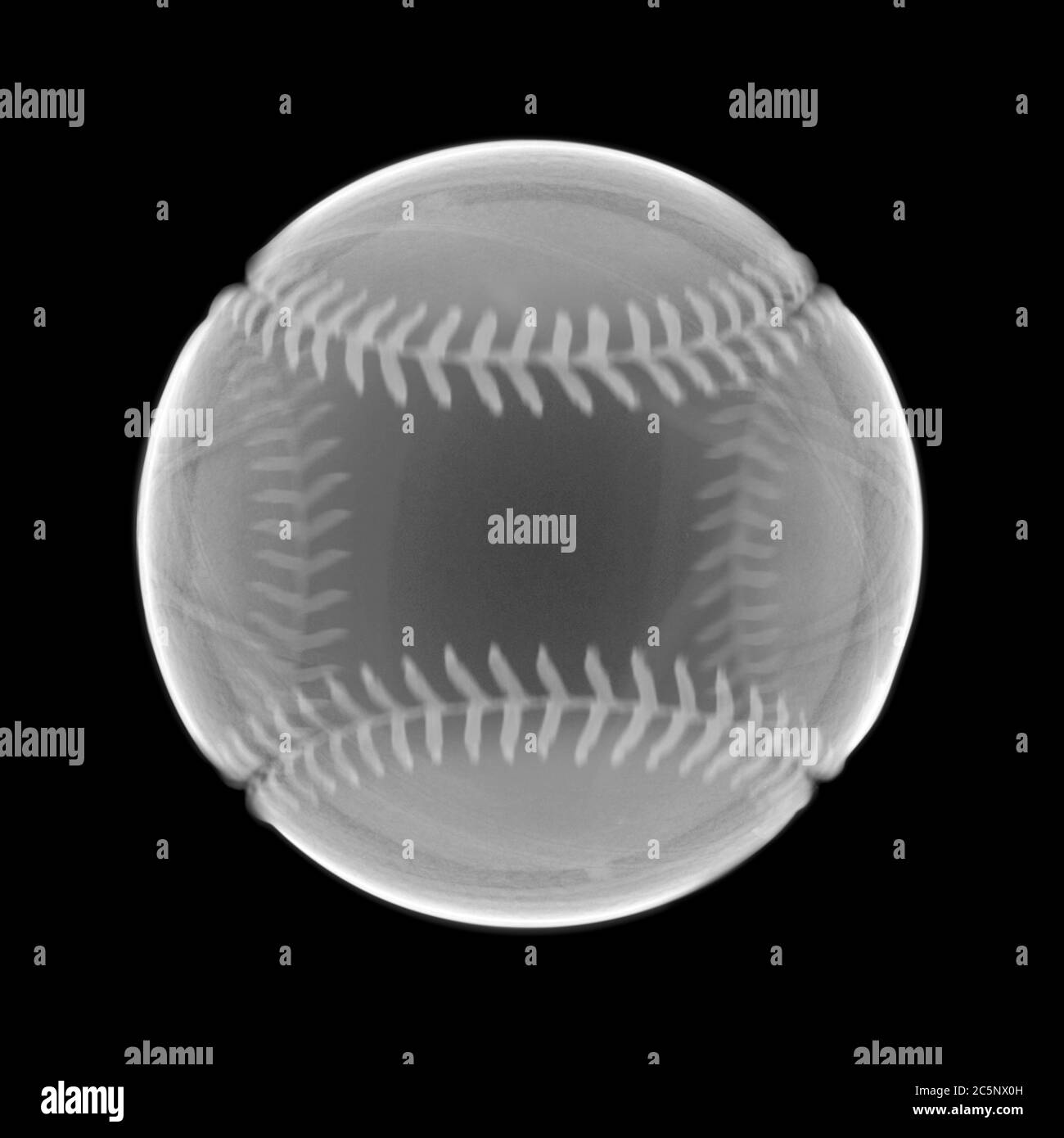Baseball, X-ray. Stock Photo