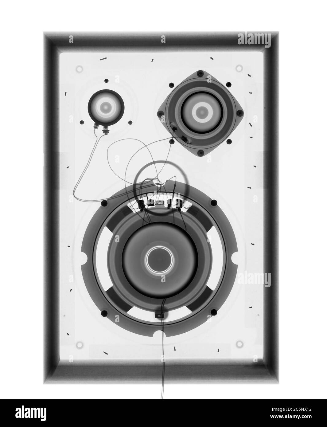 Speaker, X-ray. Stock Photo