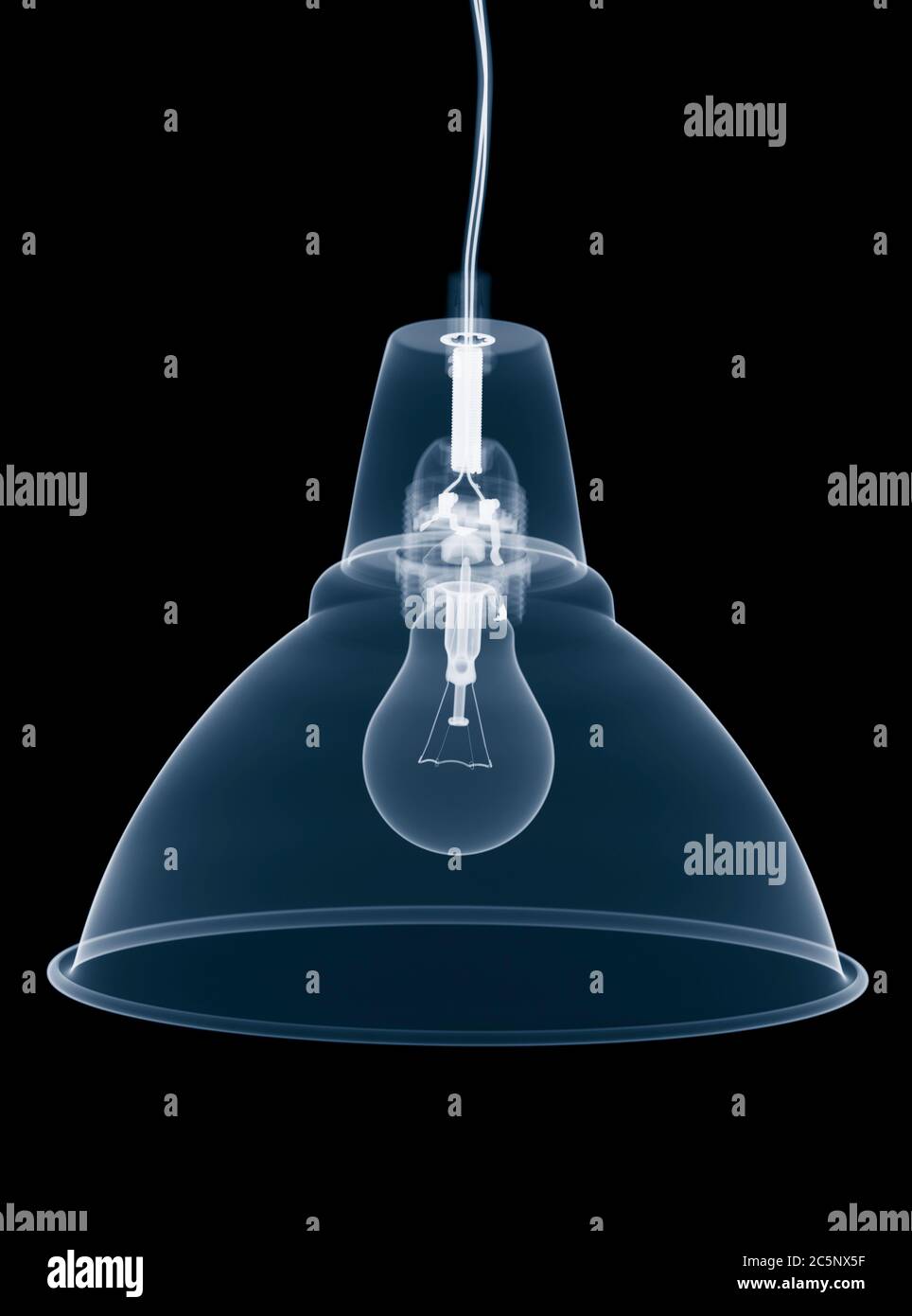 Lamp, coloured X-ray Stock Photo - Alamy