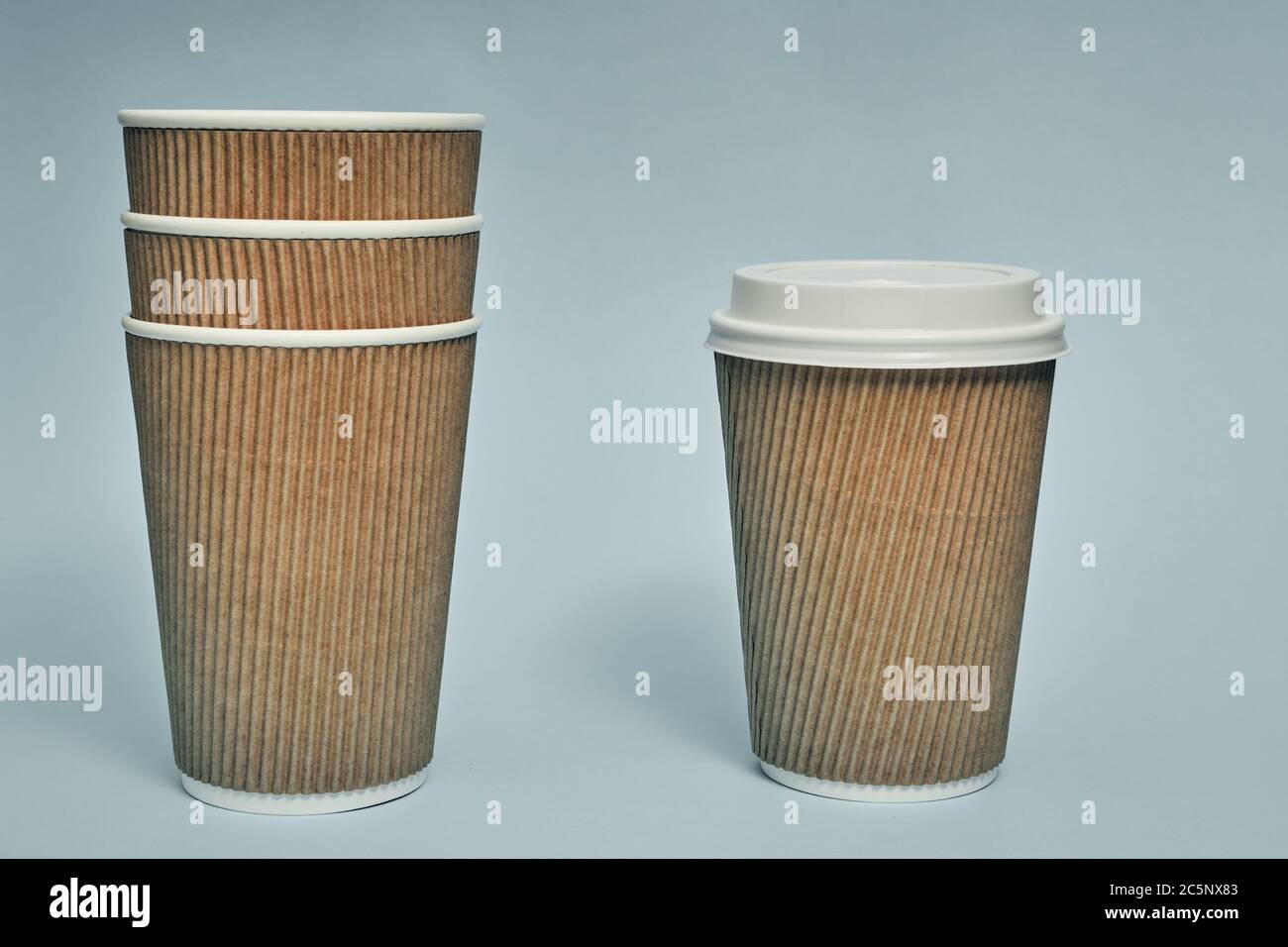 Paper cup. Recycling. Eco-friendly disposable tableware. Eco dishes ...