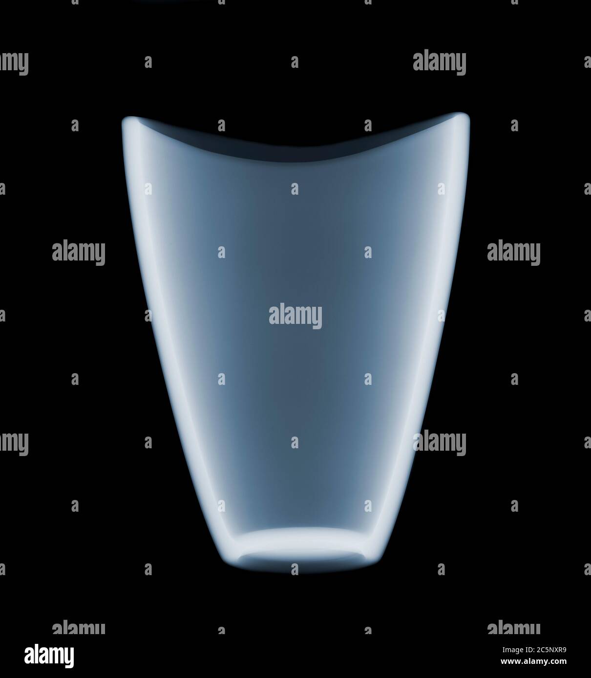Glass vase, X-ray Stock Photo