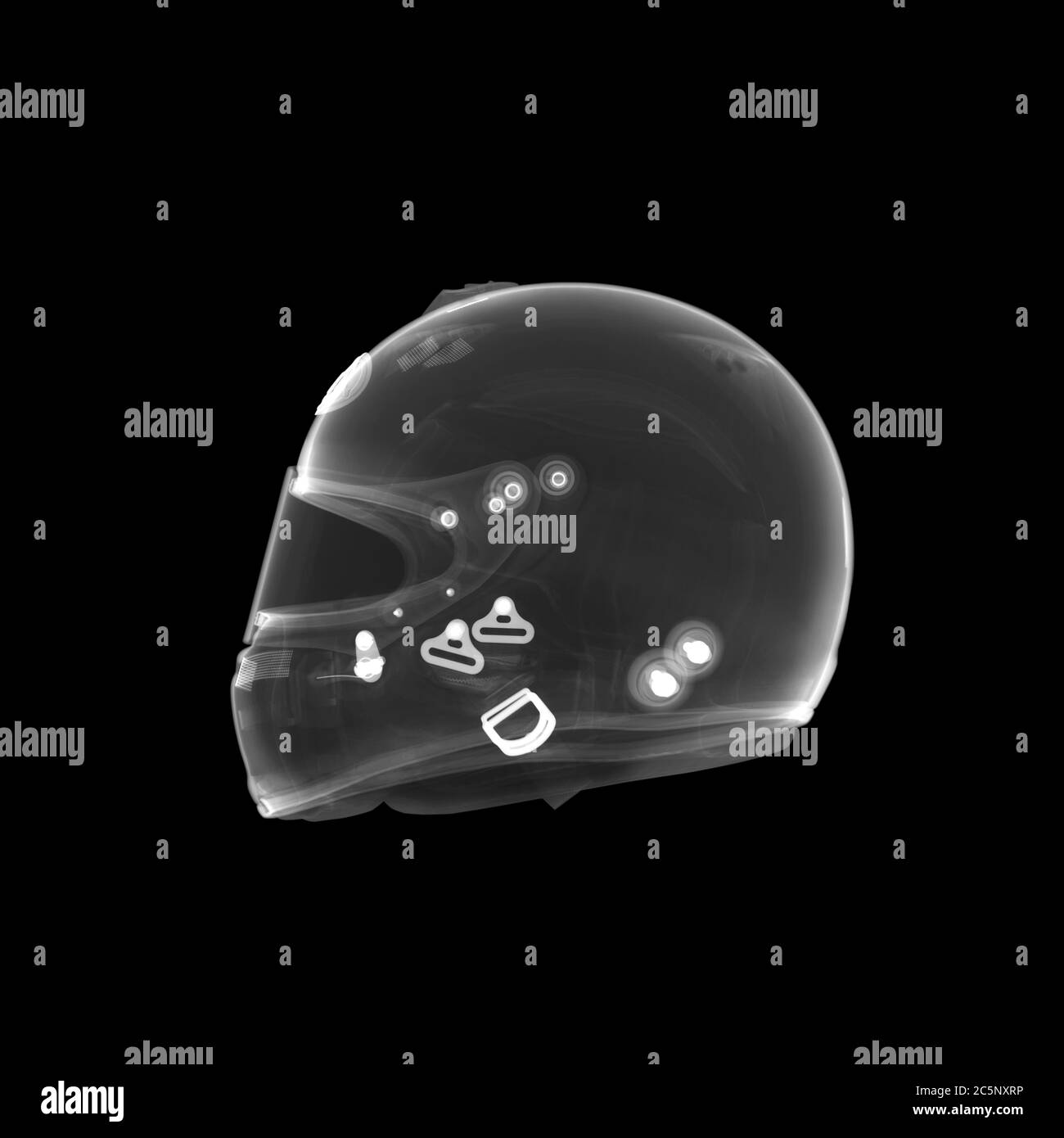 Racing helmet, Xray Stock Photo Alamy
