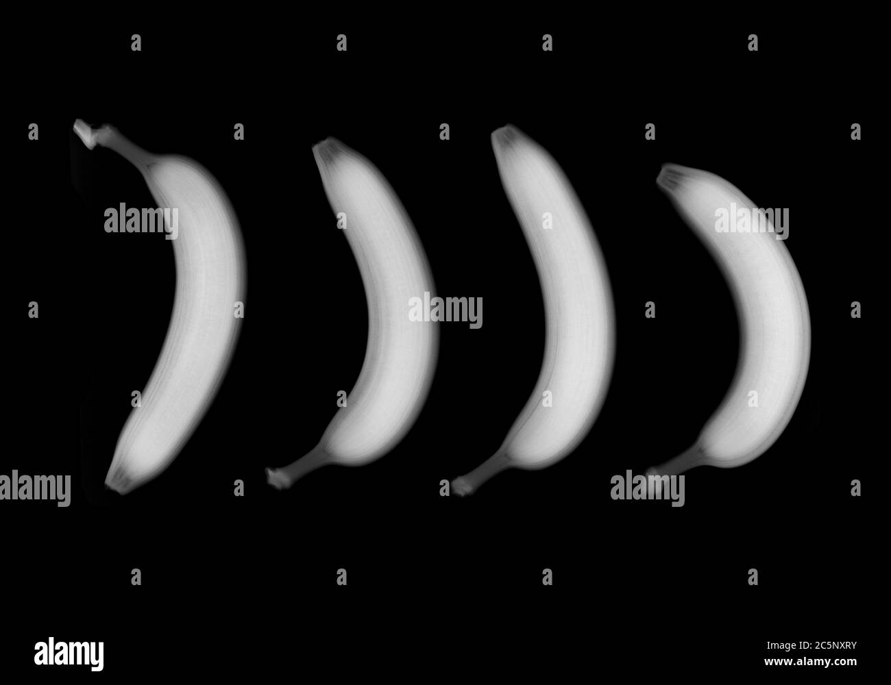 Four banana Black and White Stock Photos & Images - Alamy