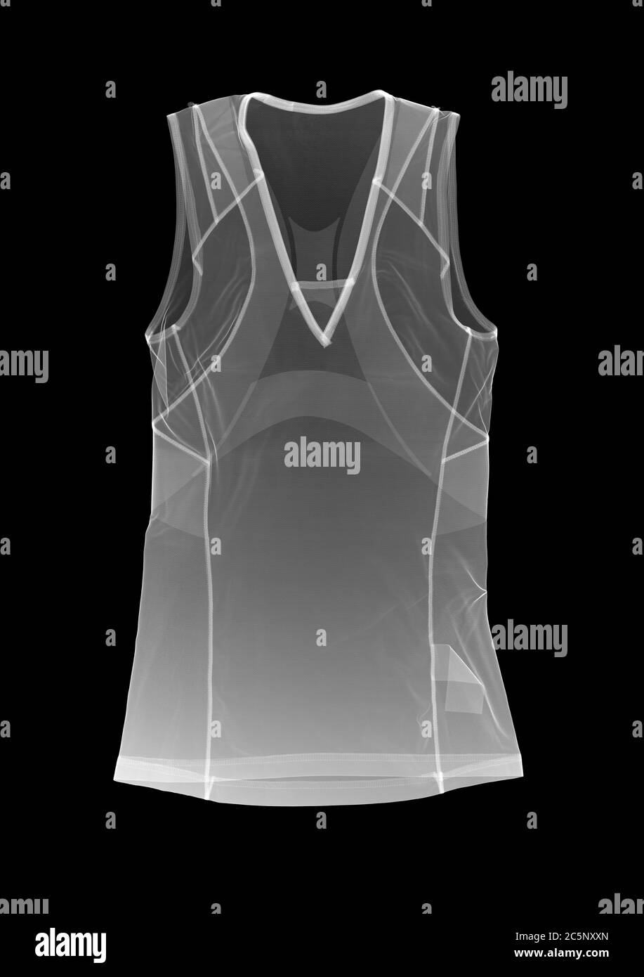 Sports vest, X-ray. Stock Photo