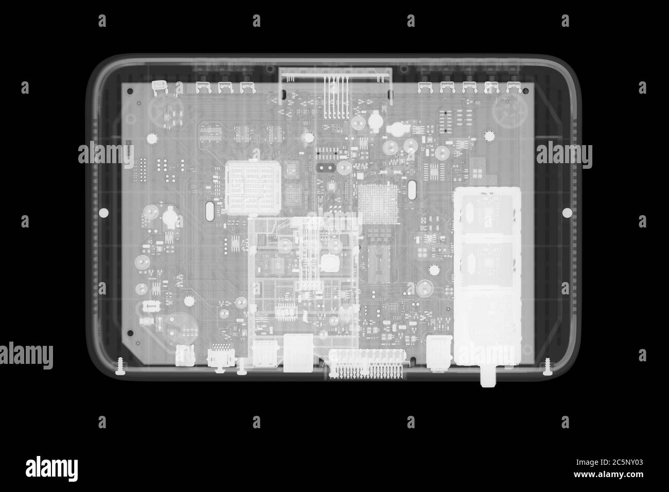 Set top box, X-ray. Stock Photo