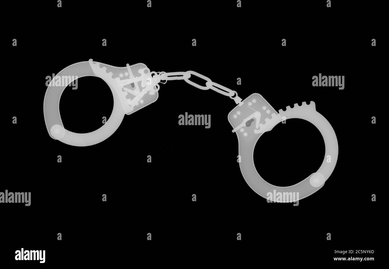 Handcuffs Black and White Stock Photos & Images - Alamy