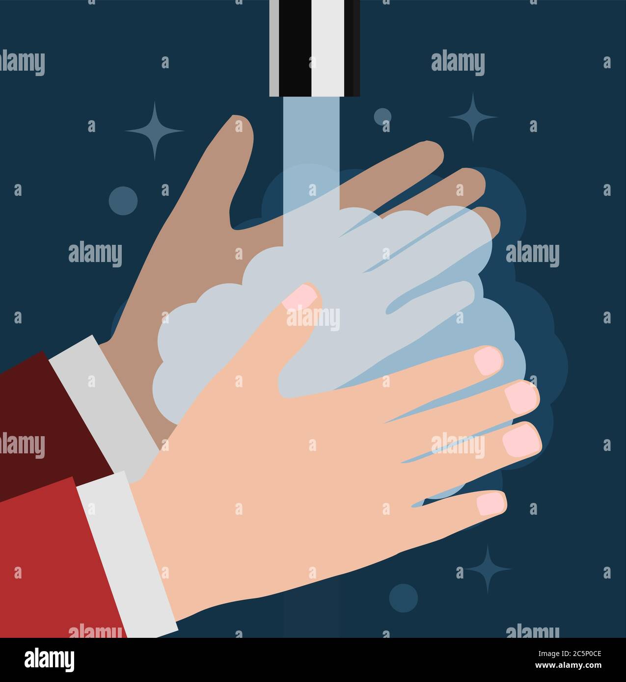 Wash hands pictogram Stock Vector Images - Alamy