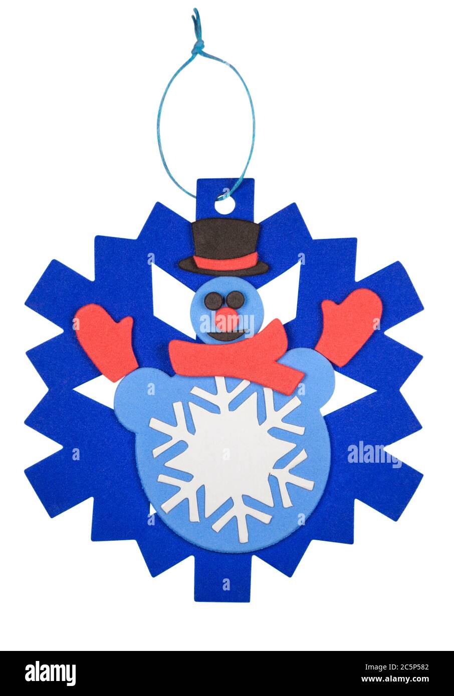 Christmas Snowman figure isolated on white with clipping path Stock ...