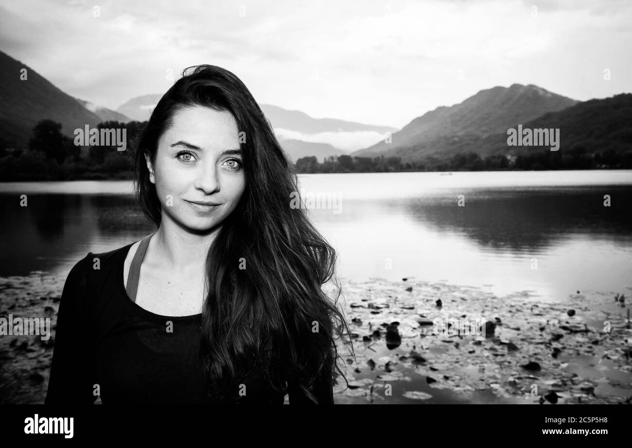 ITALY 29 JULY 2015: Cosmina Stratan at the Lago Film Fest in Lago, Treviso, Italy Stock Photo