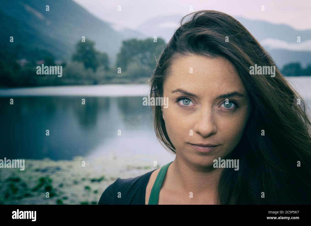 ITALY 29 JULY 2015: Cosmina Stratan at the Lago Film Fest in Lago, Treviso, Italy Stock Photo
