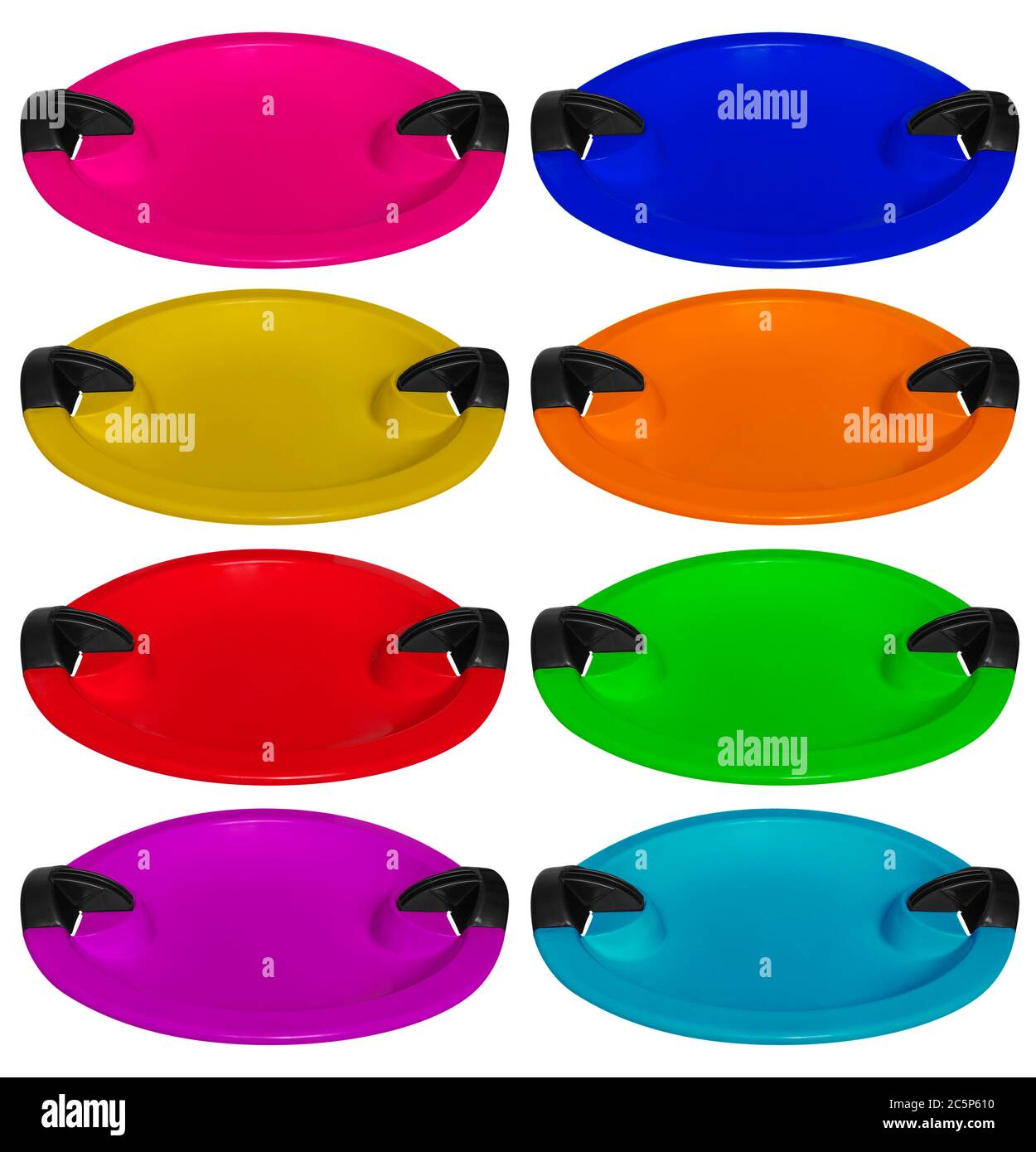 Colorful toboggan isolated on the white background Stock Photo - Alamy
