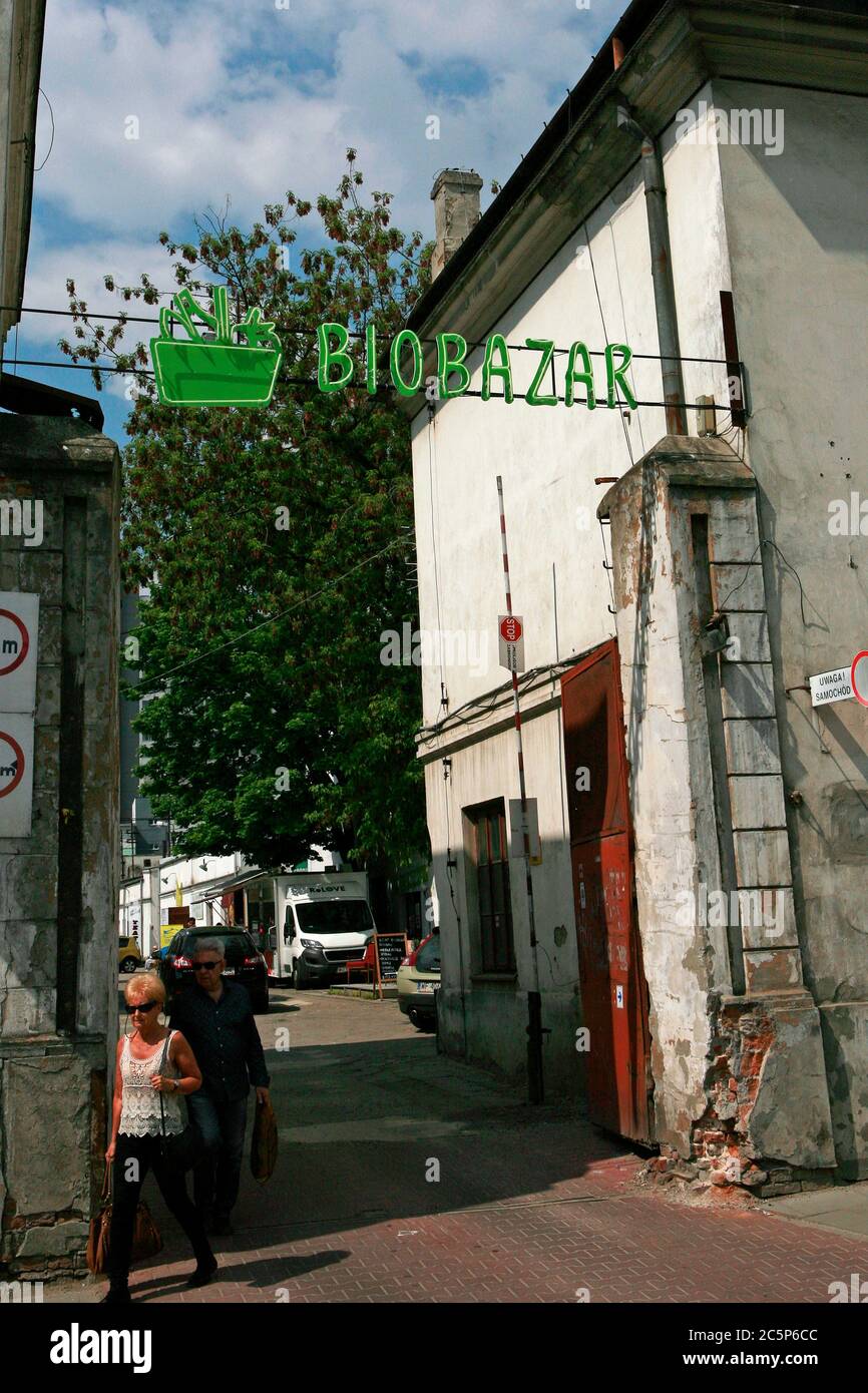 BioBazar is a place for fans of cuisine and healthy cooking. Here you can buy organic, certified products straight from farmers and producers. Stock Photo