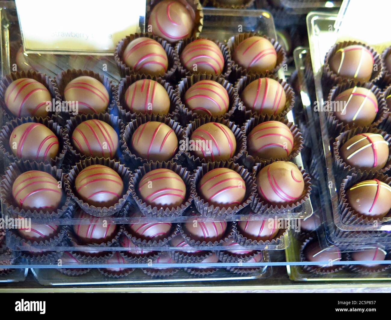 Wedel Chocolate Cafe is an old and famous café in Warsaw, very well known for its chocolate tradition, as they are also manufacturers. Stock Photo