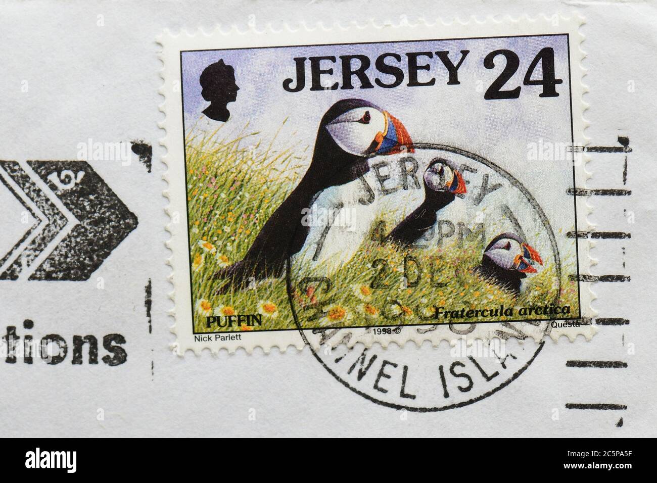 Jersey puffin postage stamp Stock Photo Alamy