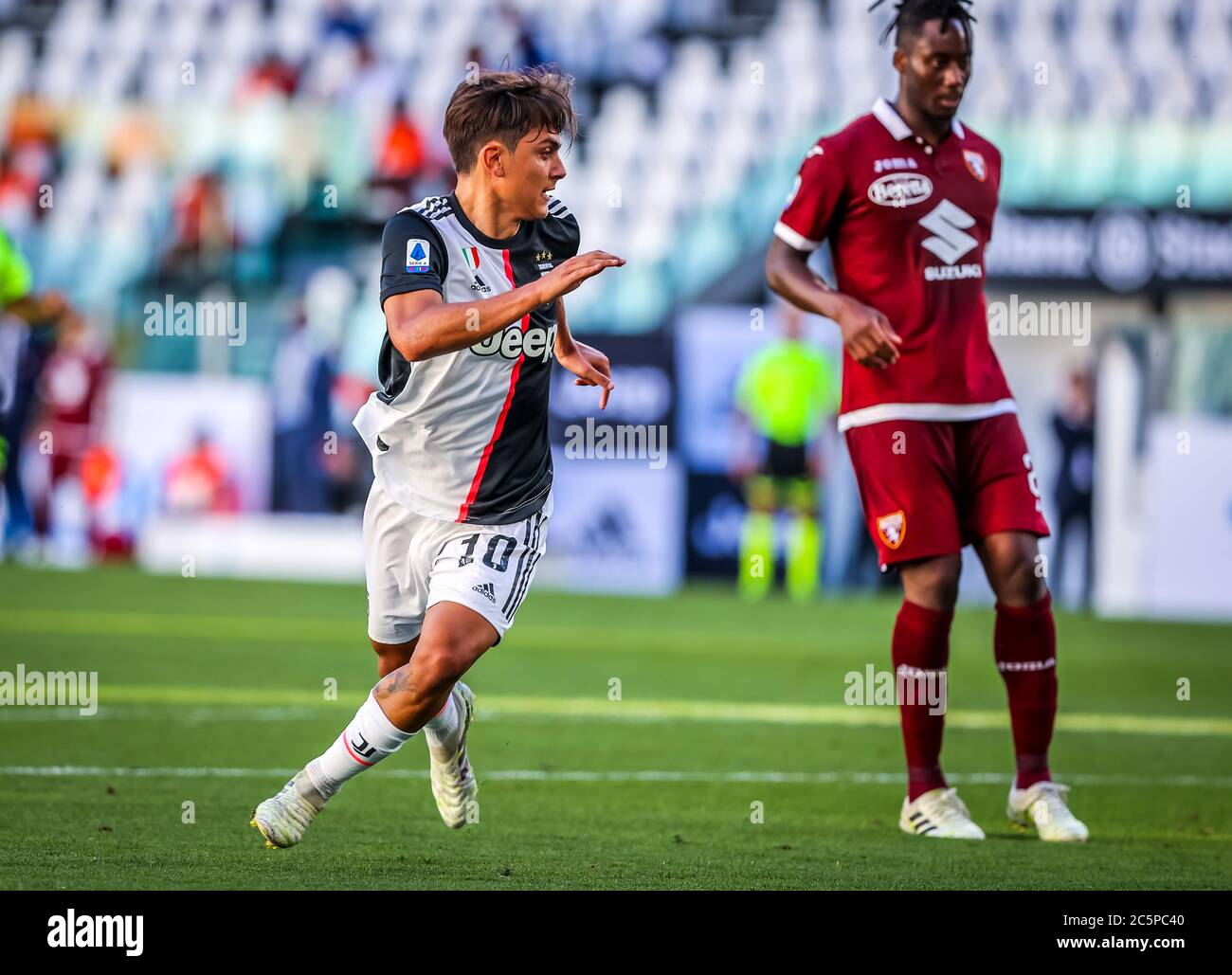 Turin, Italy, 04 Jul 2020, Paulo Dybala of Juventus during the Serie A  2019/20 match between Juventus vs Torino FC at the Allianz Stadium, Turin,  Italy on July 04, 2020 - Photo