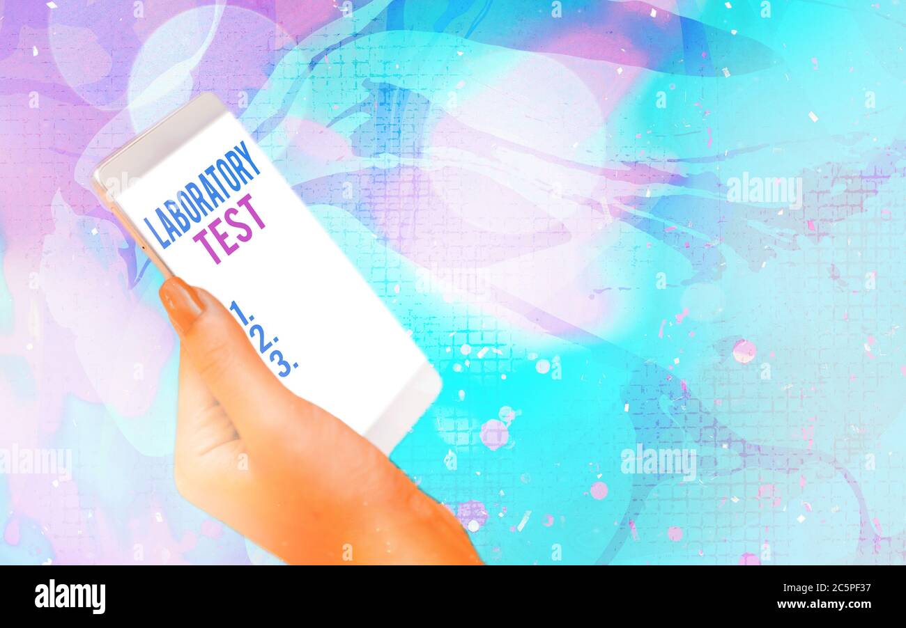 Word writing text Laboratory Test. Business photo showcasing ...