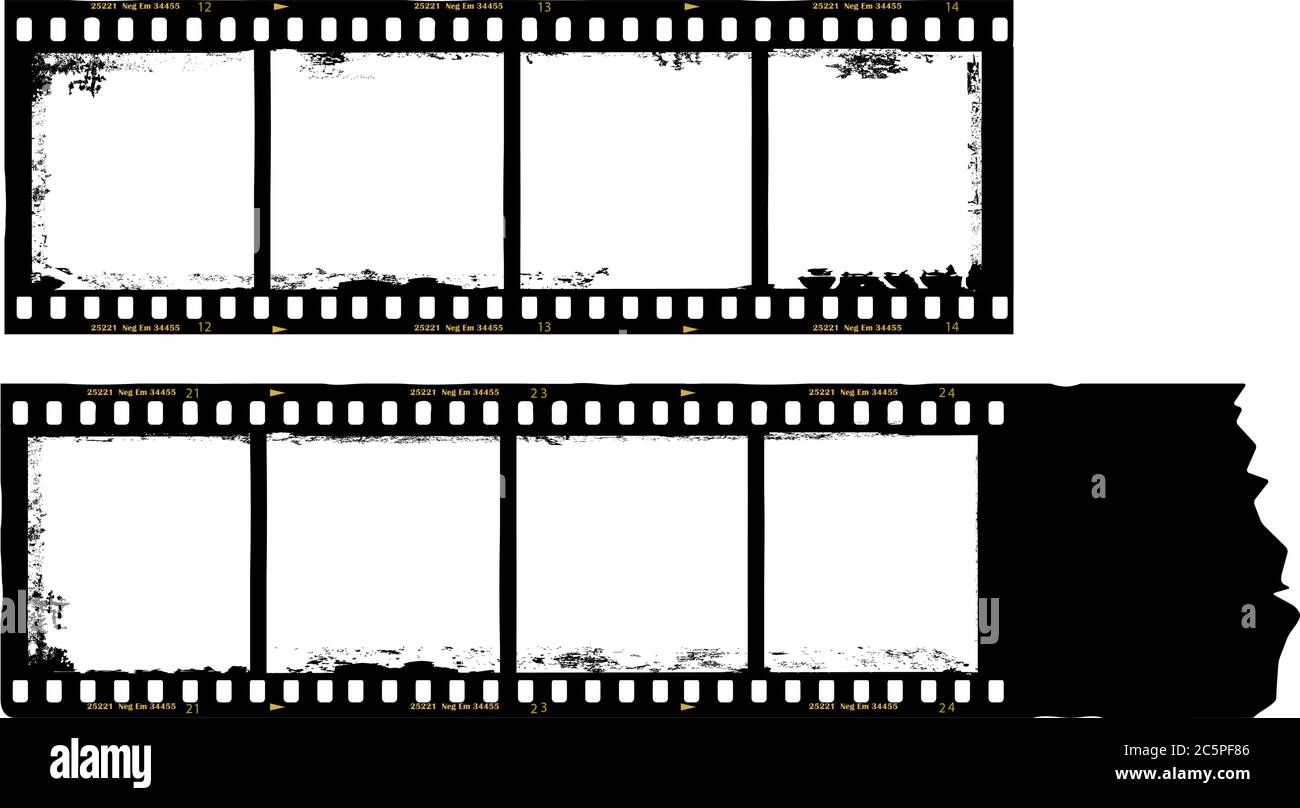 Empty Camera Photo Frame Black and white negatives Stock Vector Images - Alamy