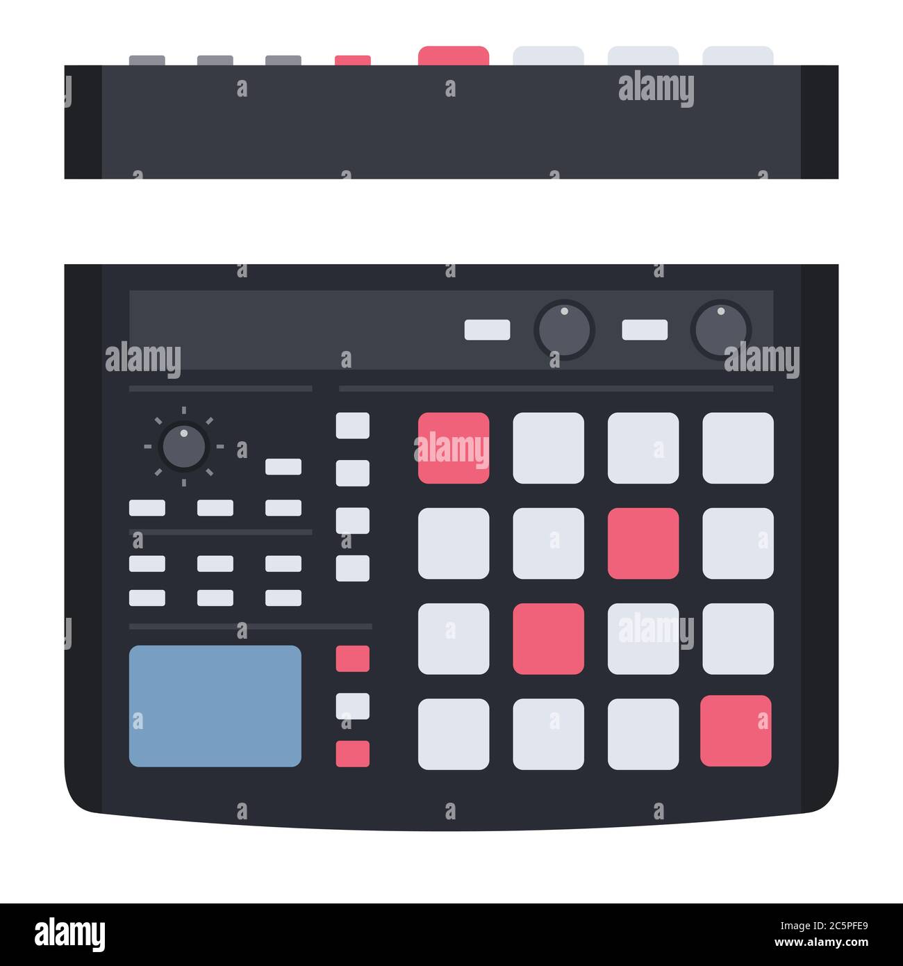Electronic musical instrument rhythm computer Musician vector icon flat ...